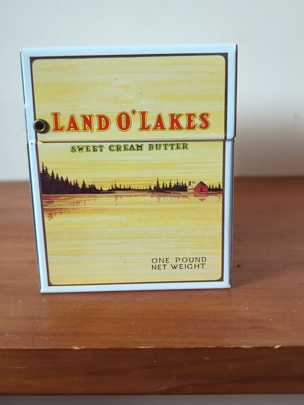 Vintage Land O'Lakes Sweet Cream Butter Tin Recipe Box With Recipes - Picture 5 of 9